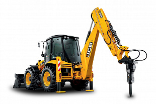 Экскаватор погрузчик с гидромолотом JCB 5CX