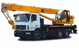 Автокран Машека 25т 28м на базе Камаза