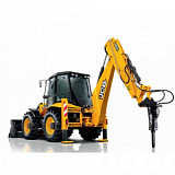 Экскаватор-погрузчик JCB 4CX PRO с гидромолотом