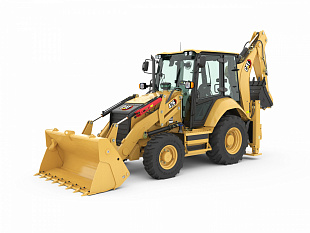Экскаватор-погрузчик CAT 426 с гидромолотом