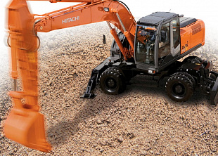 Колесный экскаватор Hitachi ZX210W 3
