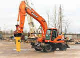 Экскаватор колесный Doosan 210 с гидромолотом