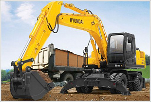 Экскаватор полноповоротный колесный Hyundai R170W-7