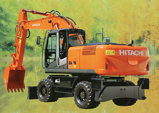 Колесный экскаватор Hitachi ZX210W 3