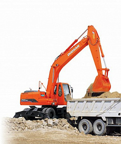 Колесный экскаватор Doosan Solar 210W-V