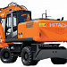 Колесный экскаватор Hitachi ZX210W 3