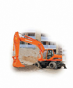Колесный экскаватор Doosan Solar 210W-V