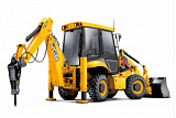 Экскаватор-погрузчик JCB 3cx с гидромолотом