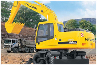 Экскаватор полноповоротный колесный Hyundai R170W-7